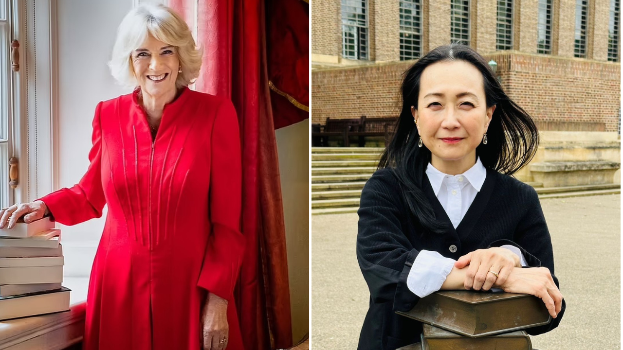 Queen Camilla and Min Jin Lee