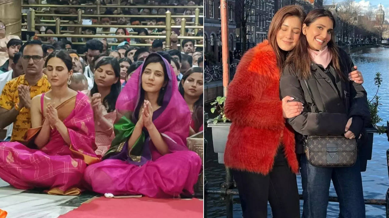 BFFs Raashii Khanna, Vaani Kapoor Visit Mahakaleshwar Temple In Ujjain To Seek Blessings, WATCH.