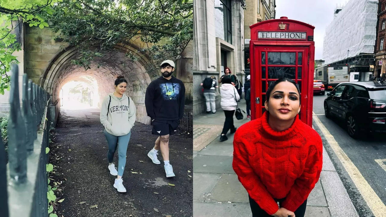 Varun Tej and Lavanya Tripathi during their London holiday