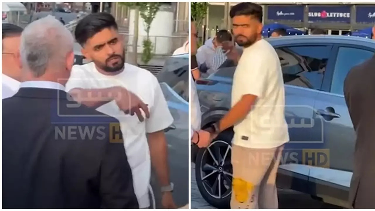 Babar Azam Loses Cool, Scolds Fans in Cardiff