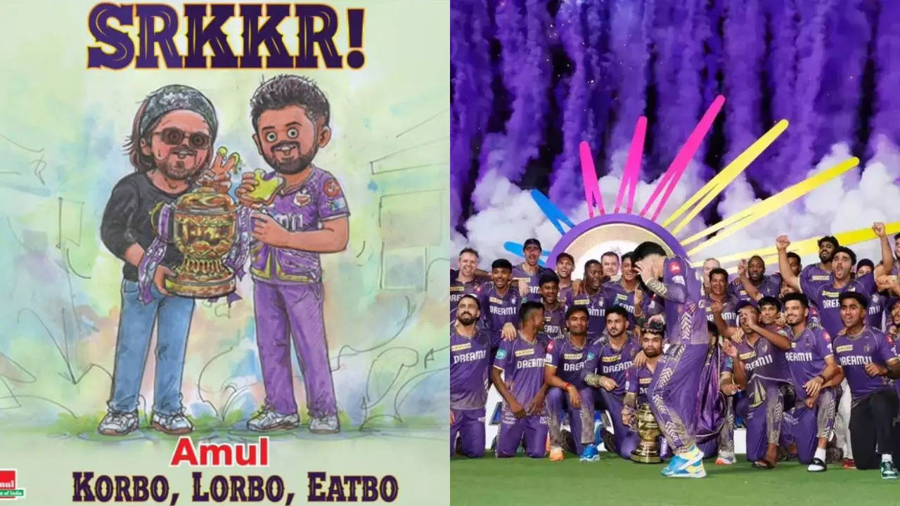 Shah Rukh Khan's Kolkata Knight Riders Gets Shout-Out From Amul Indian In Their Unique Way For IPL 2024 Win: Korbo, Lorbo, Eatbo