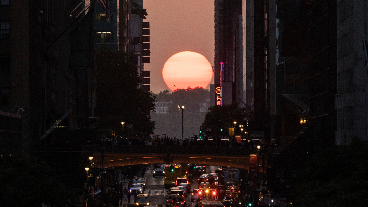 Manhattanhenge will be seen in New York