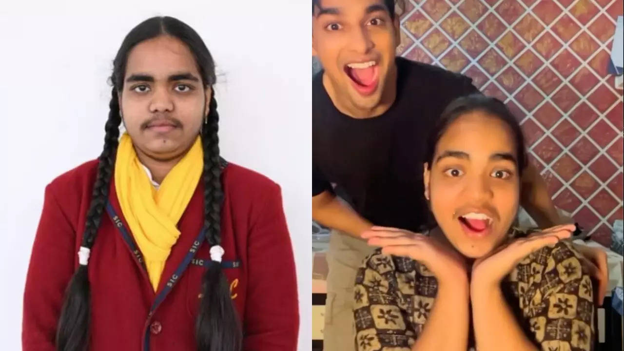 Influencer Anish Bhagat gives UP 10th Board topper Prachi Nigam a 'glow-up'. | @anishbhagatt/Instagram