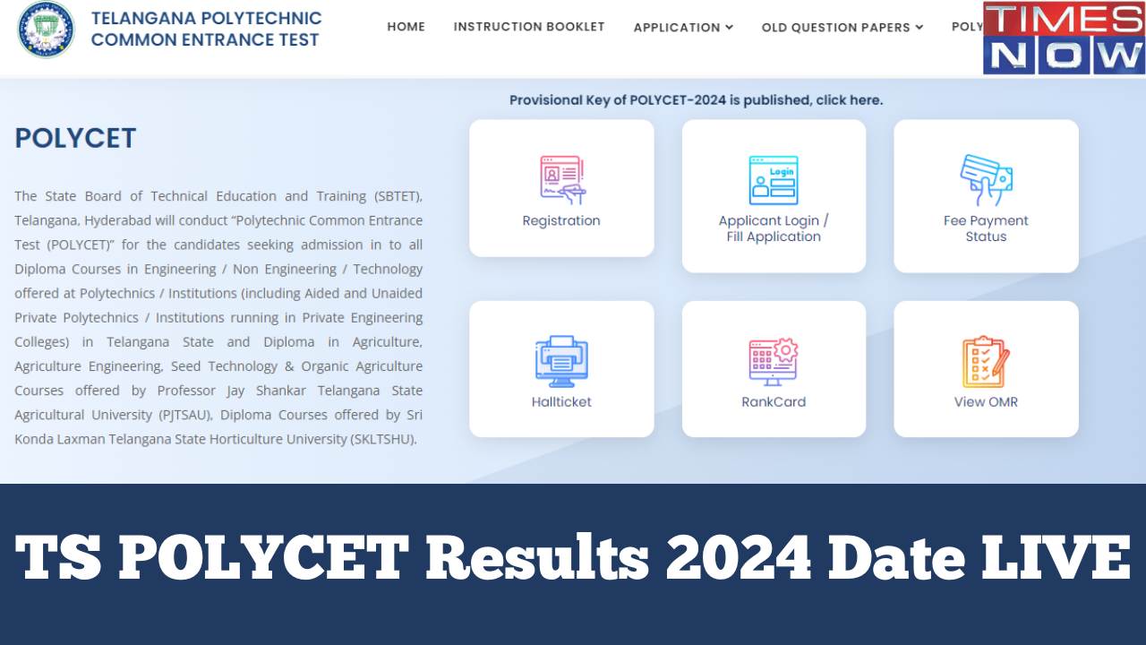 polycet results 2024 date ts live: telangana polycet results on polycet.sbtet.telangana.gov.in