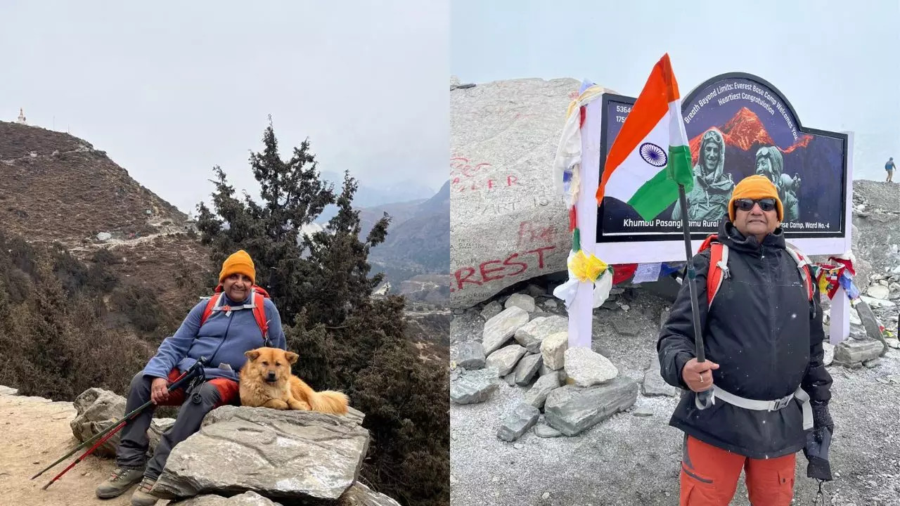 At 60, This Retired Air Force Officer Just Completed The First Trek Of His Life - To The Everest Base Camp