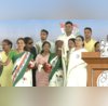 Mamata Banerjee Shakes A Leg On Stage With Women At Her Public Rally In South 24 Parganas  WATCH