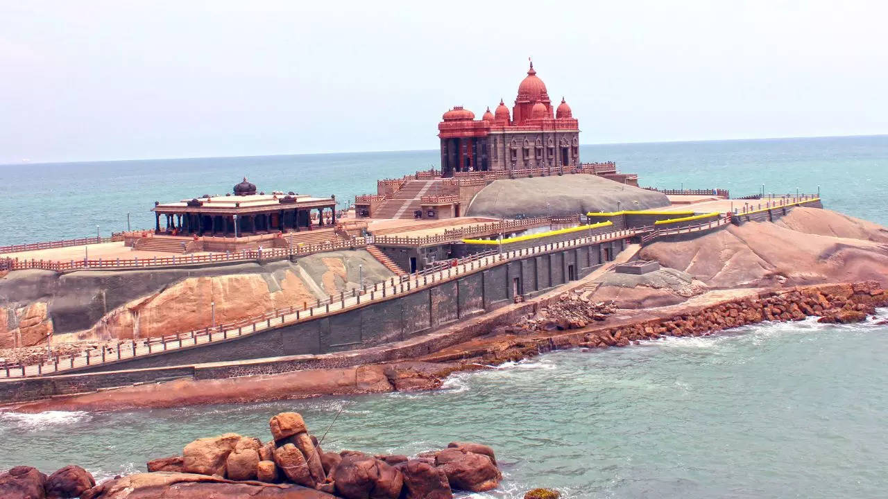 PM Modi at Vivekananda Rock Memorial.