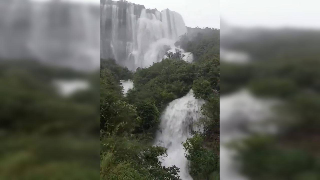 Cherrapunji: Heavy Rain Creates Temporary Waterfalls at 'Wettest Place ...