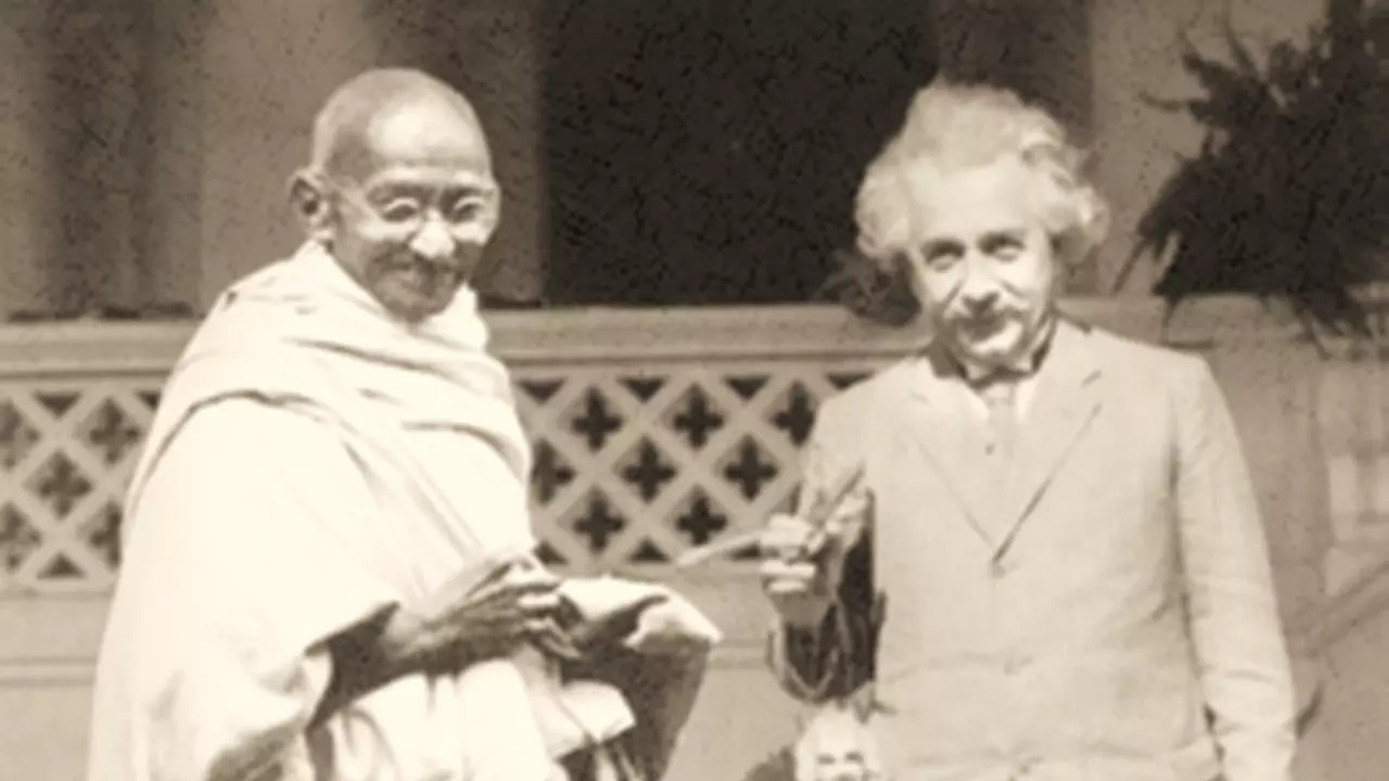 Mahatma Gandhi never met Albert Einstein, but the physicist spoke highly of him. | Priya Yadav/X