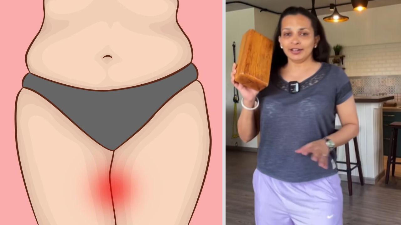 rijuta diwekar gives an exercise on thigh chafting problems in summer