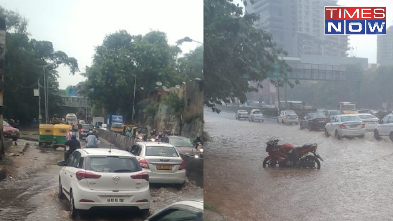 Bengaluru Rains Leaves Traffic Disrupted