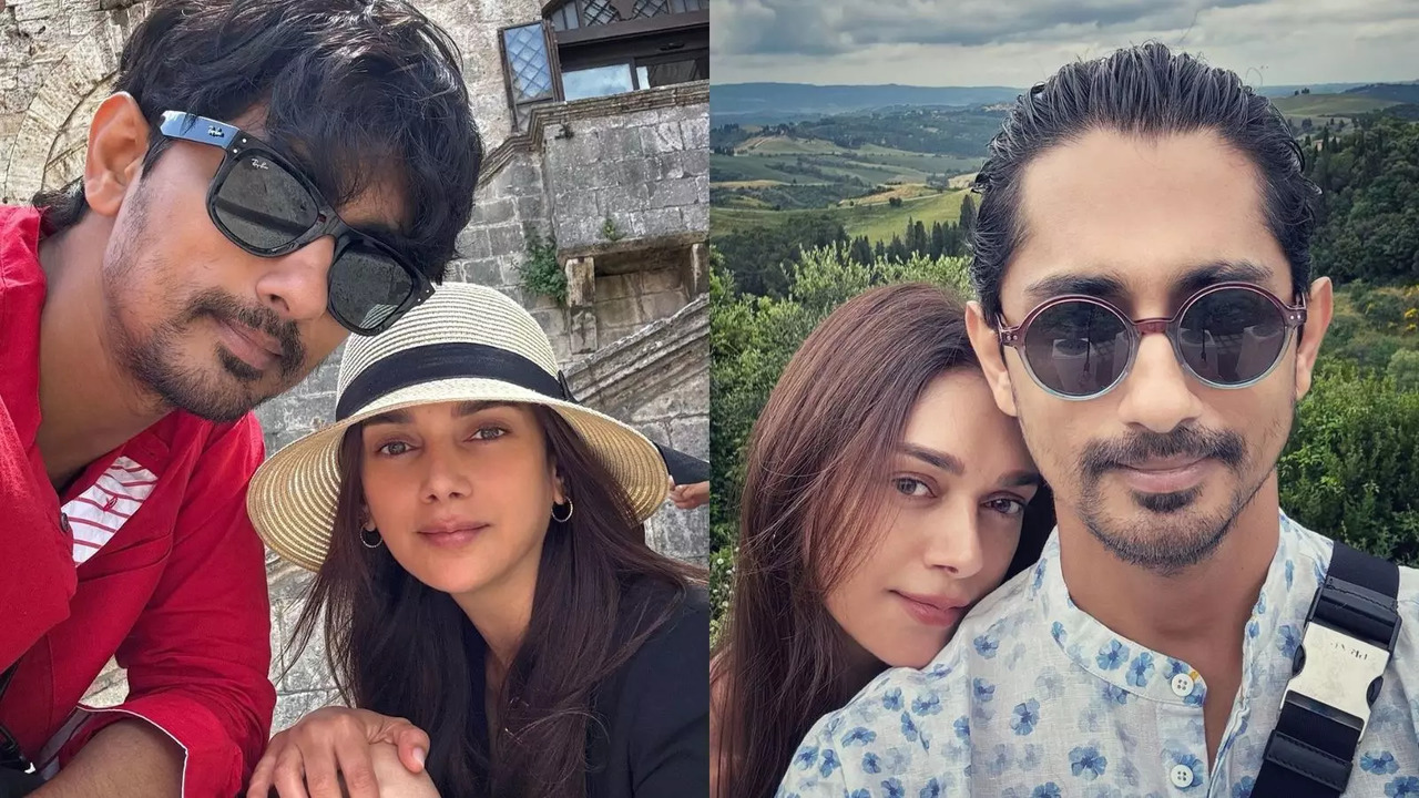 Aditi Rao Hydari Drops Mushy Pics With Fiance Siddharth From Tuscany Vacay