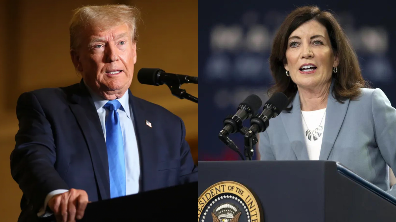 Donald Trump and Kathy Hochul