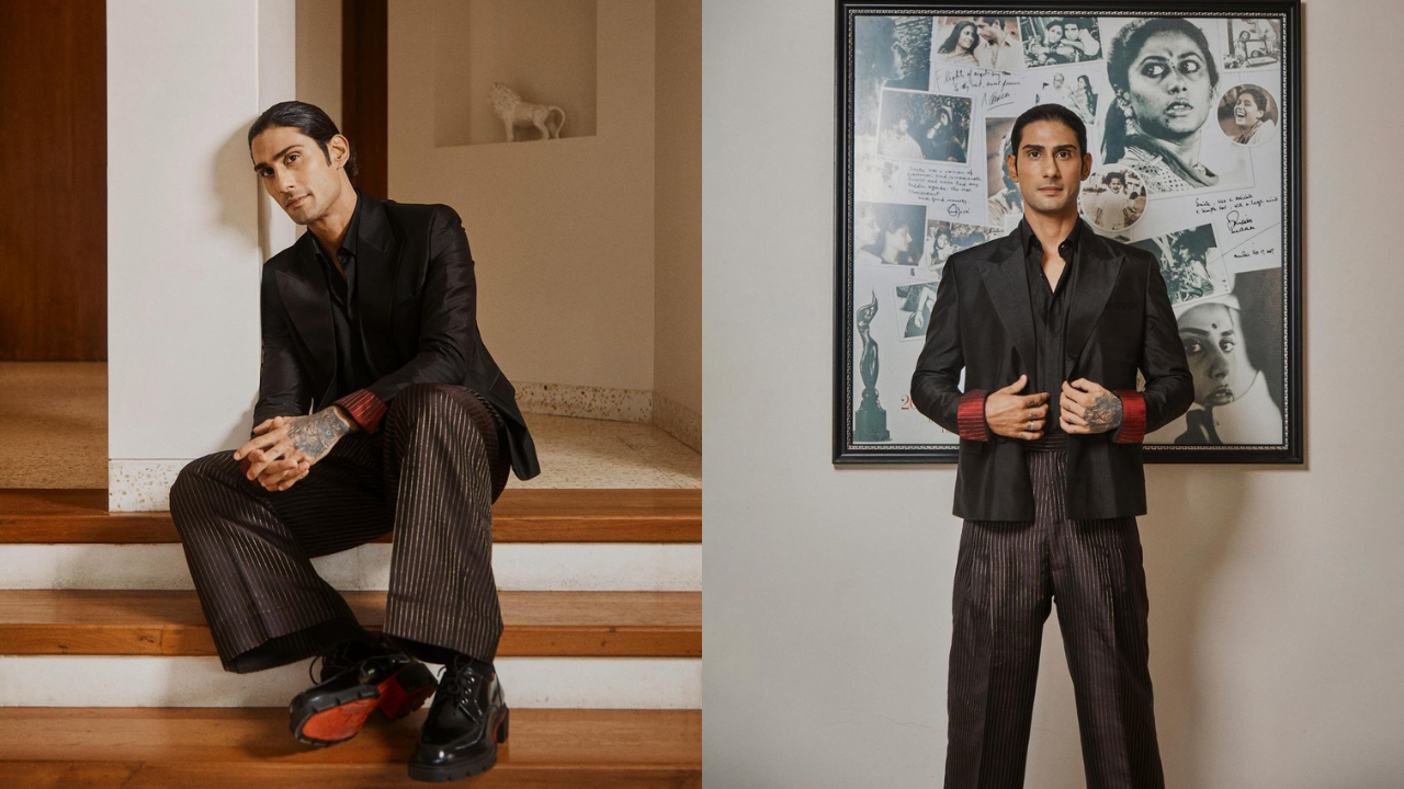 Prateik Babbar’s Cannes Suit Was Made From Mother Smita Patel’s Kanjeevaram Saree