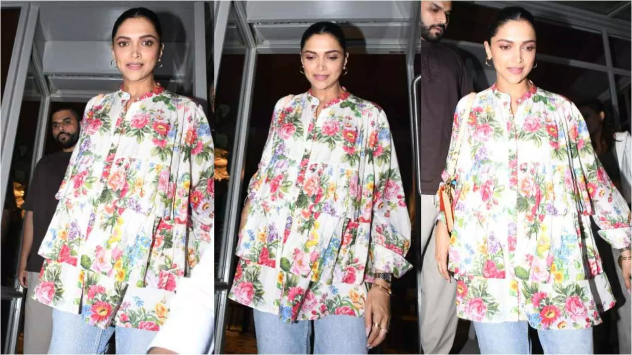 Mommy-To-Be Deepika Padukone Gets Papped In White Floral Top And Denim Jeans During Dinner Date With Mom Ujjala Padukone