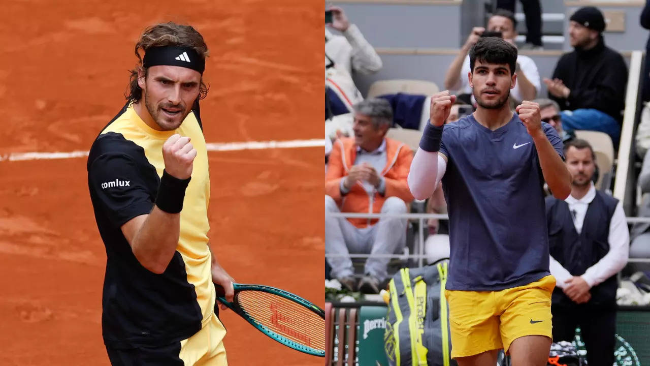 Stefanos Tsitsipas and Carlos Alcaraz