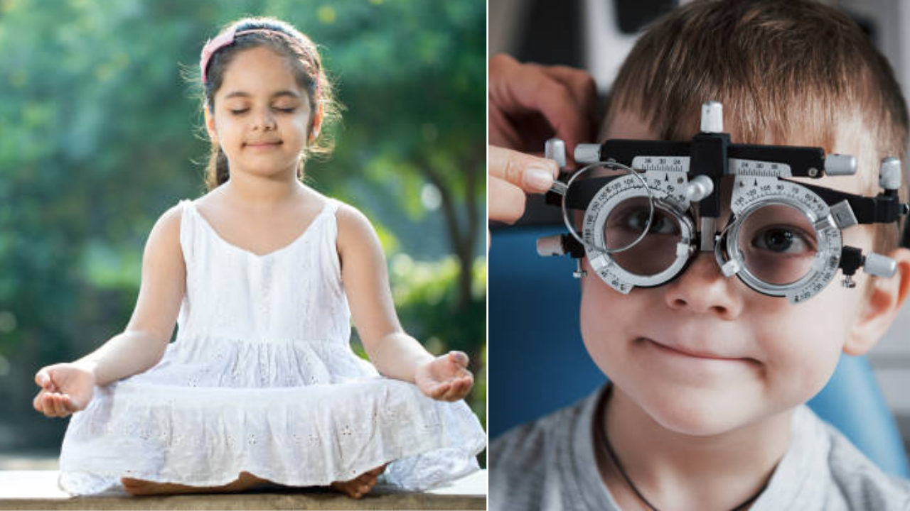 4 yoga poses to improve children's eyesight