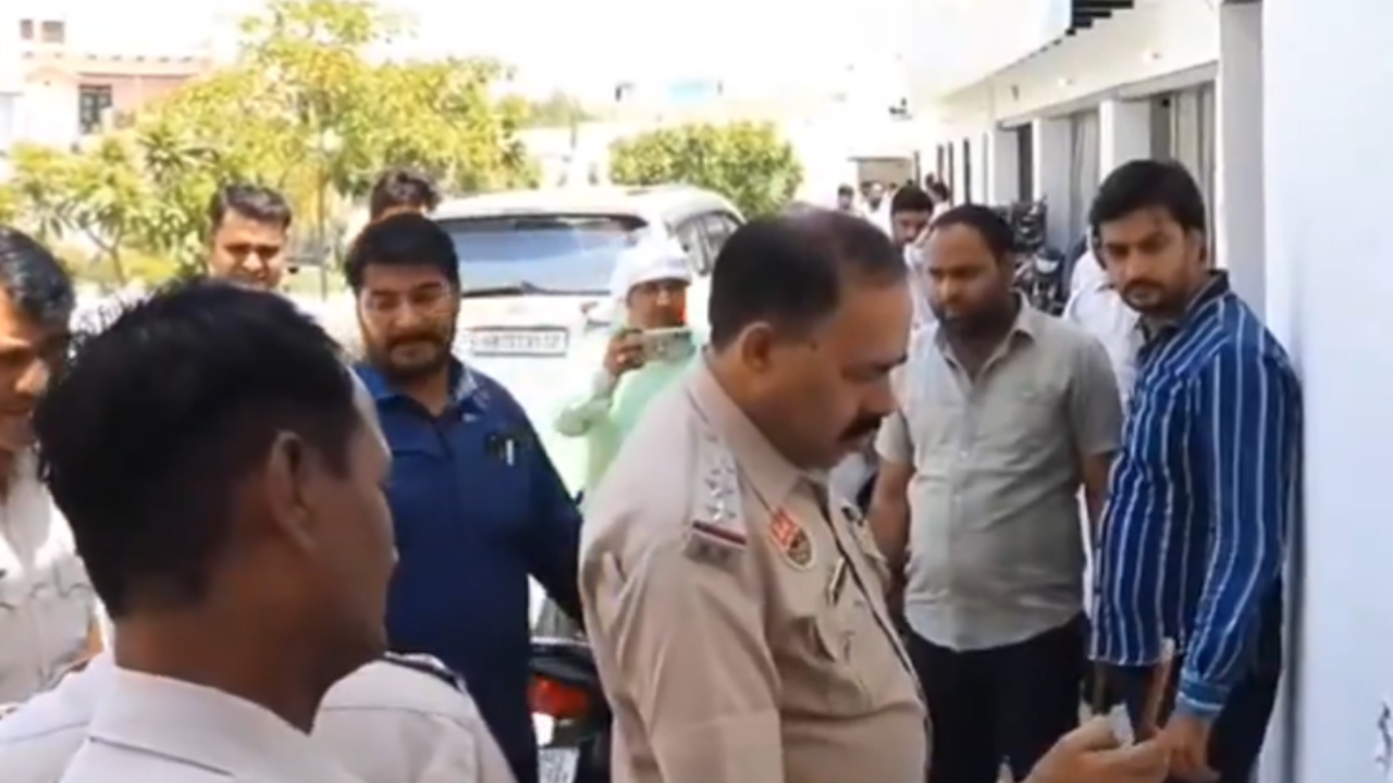 Police inspecting residence of BJP MLA