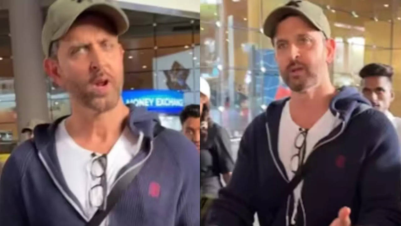 Hrithik Roshan Looks Visibly Irritated As Paps Cause Commotion At Airport. Goes 'Dekho Kya Kar Rahe Ho'