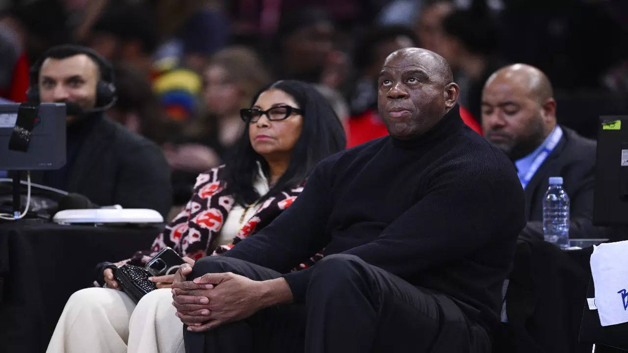 Magic Johnson in a NBA game