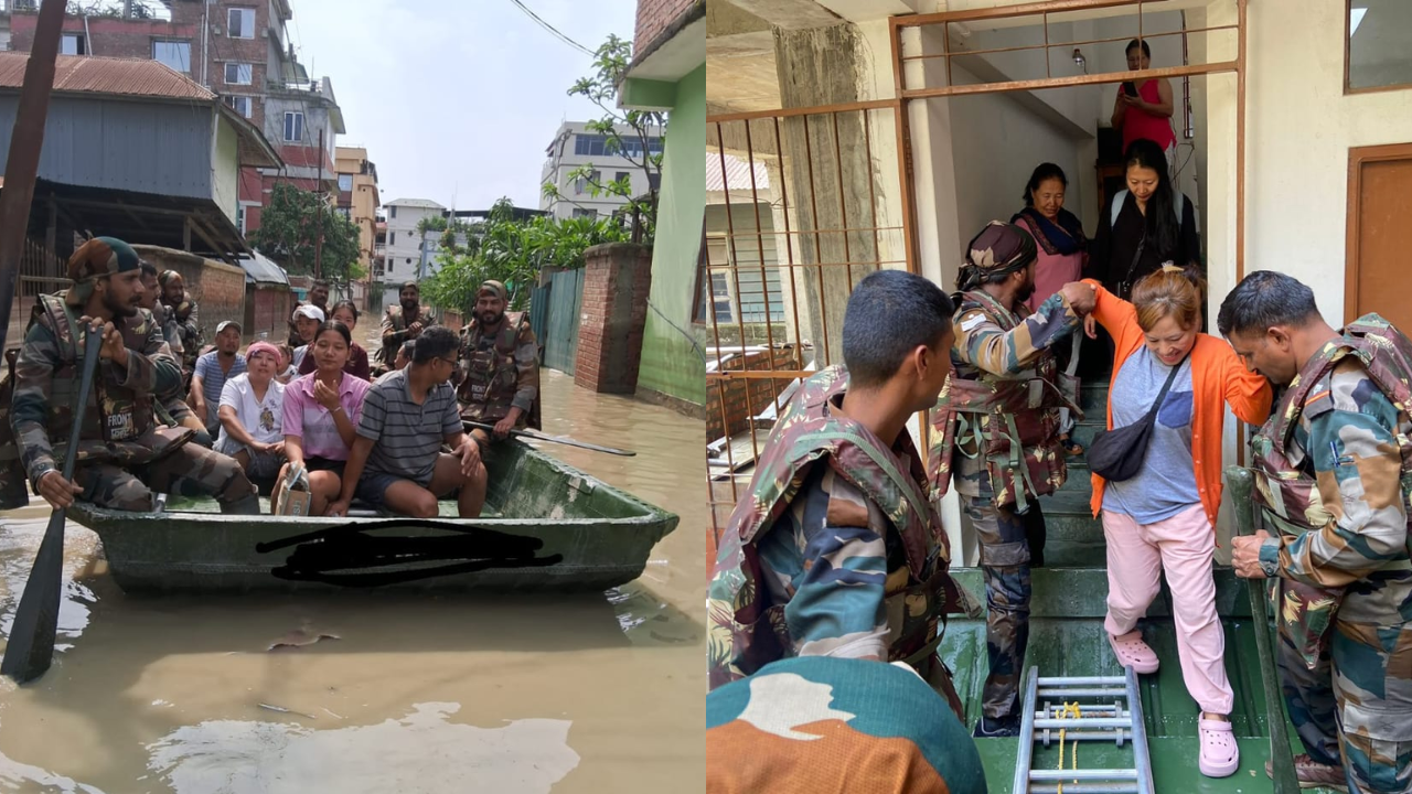 Army Rescue Operations Evacuate, Relocate 75 Stranded in Imphal East | VIDEO