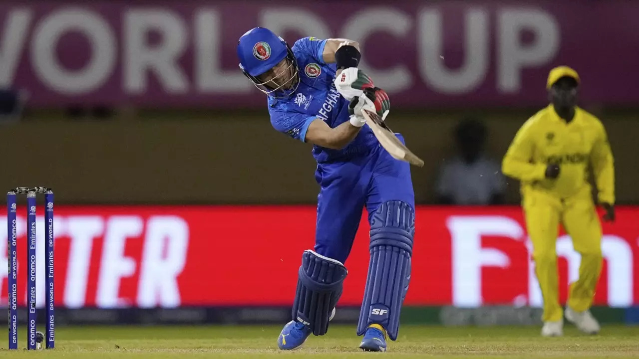 Rahmanullah Gurbaz becomes highest individual scorer in a T20 World Cup match for Afghanistan