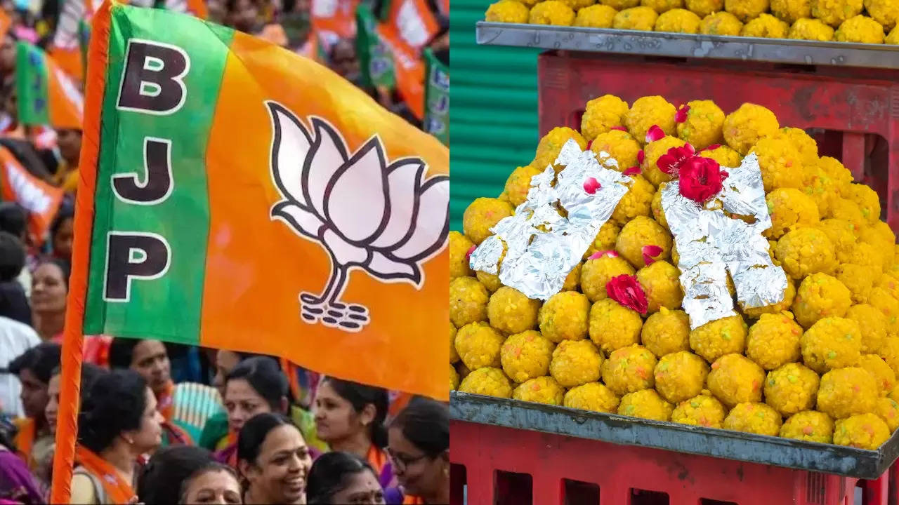 BJP Raipur will distribute 201 kg of Laddus of 11 types if the party wins a third Lok Sabha term.