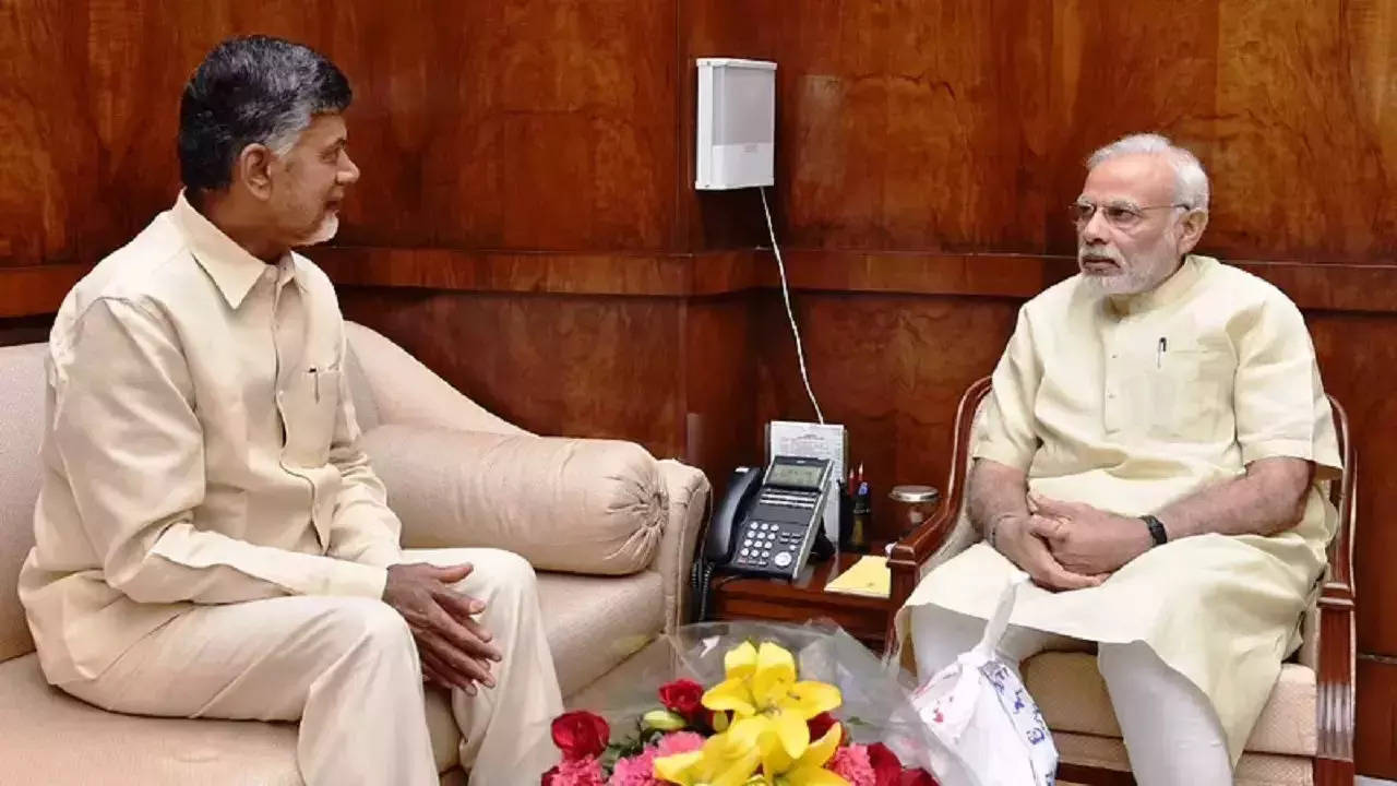 Chandrababu Naidu and PM Modi.