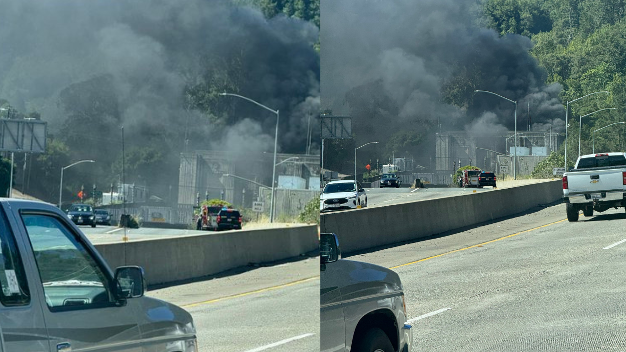 Caldecott Tunnel Fire - Cars Trapped