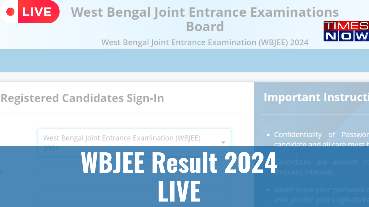 WBJEE Result 2024 Date Time Highlights DECLARED WBJEE Results Link Soon on wbjeebin wbjeebnicin