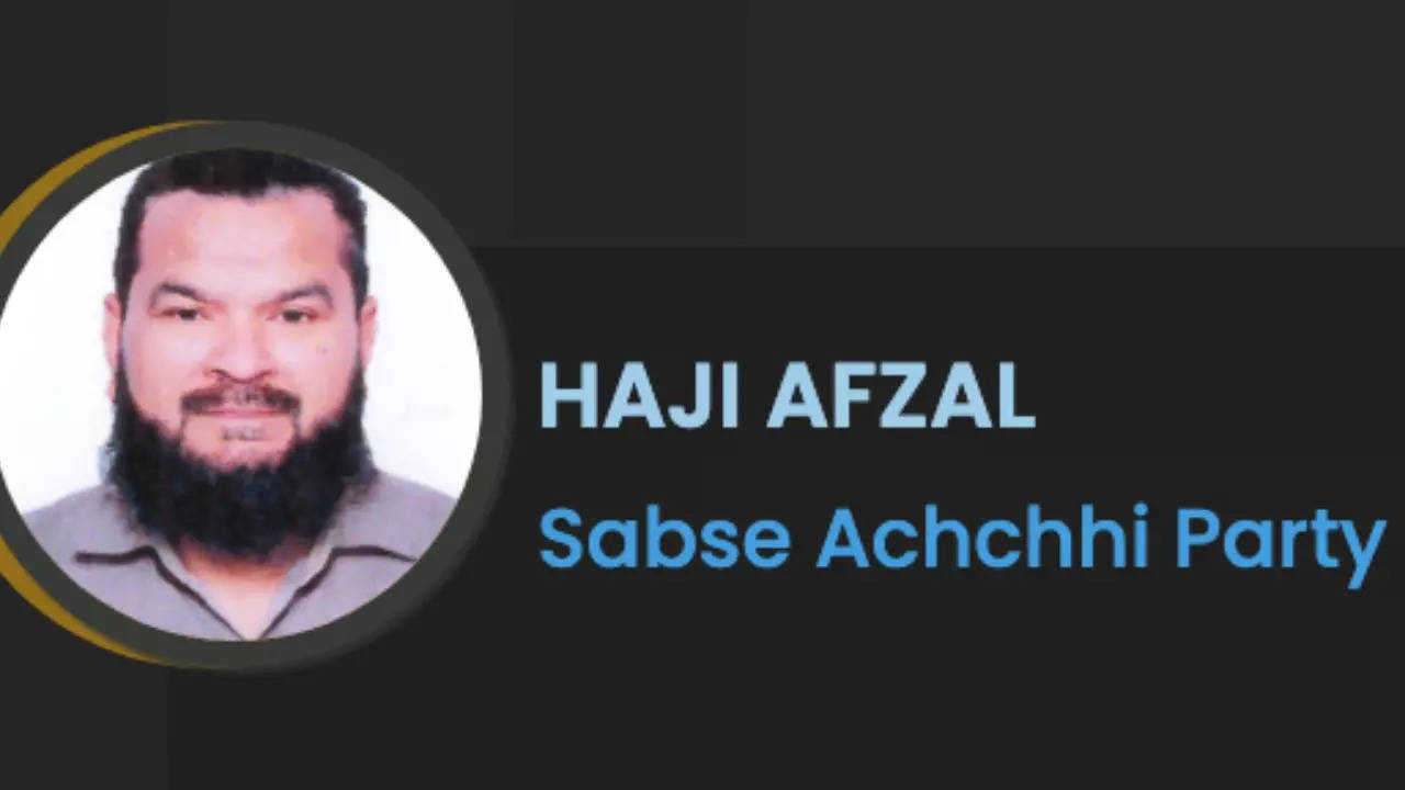 Haji Afzal, of Sabse Achchhi Party, was one of 8 Lok Sabha election candidates from Meerut. | ECI