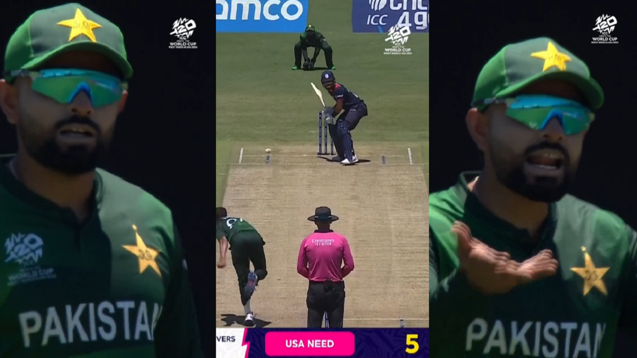 Babar Azam shouts at Haris Rauf after he fails to defend 15 runs in final over