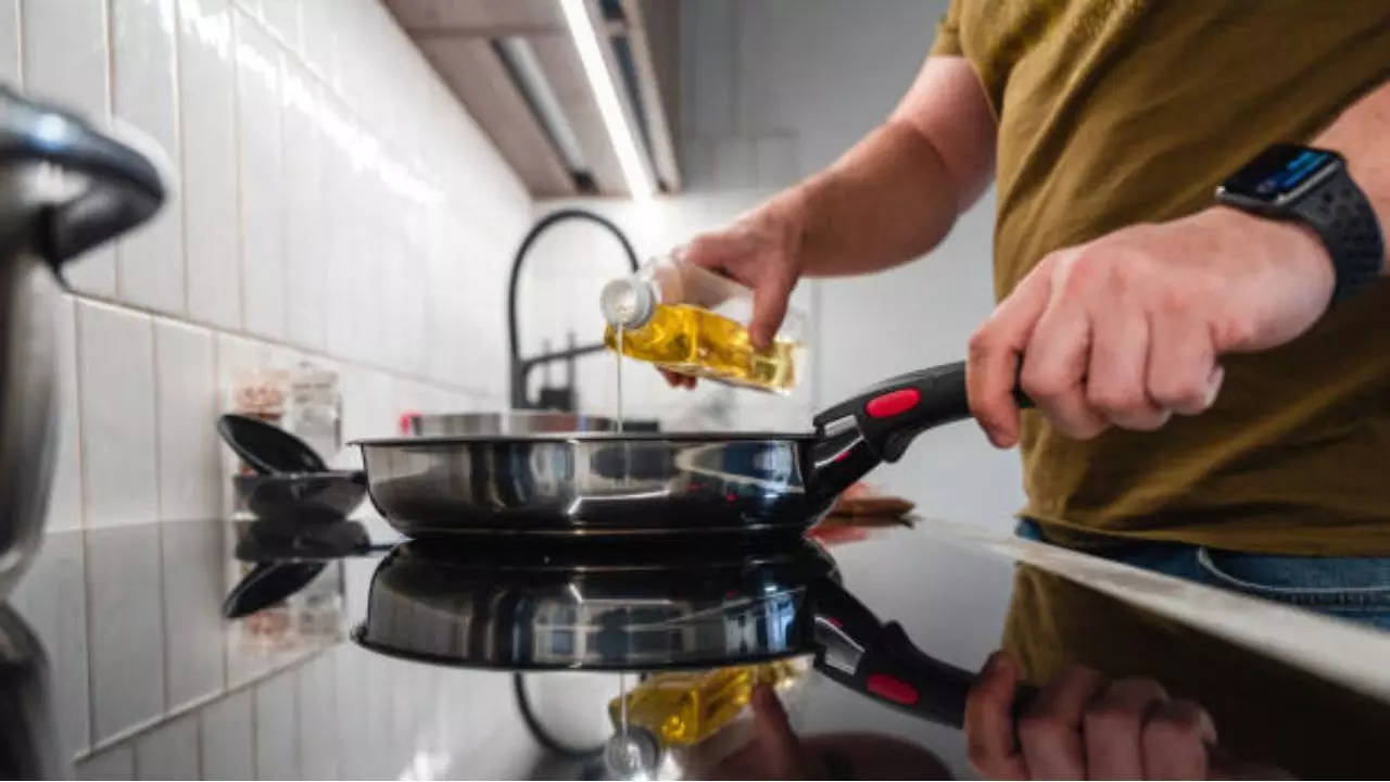 Cooking oil near gas stove