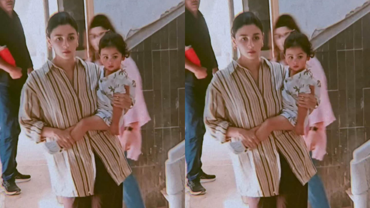 Alia Bhatt, Li'l Munchkin Raha Kapoor's Same Expressions Leave Fans Amused, Netizens Say 'They're Perfect Carbon Copy'