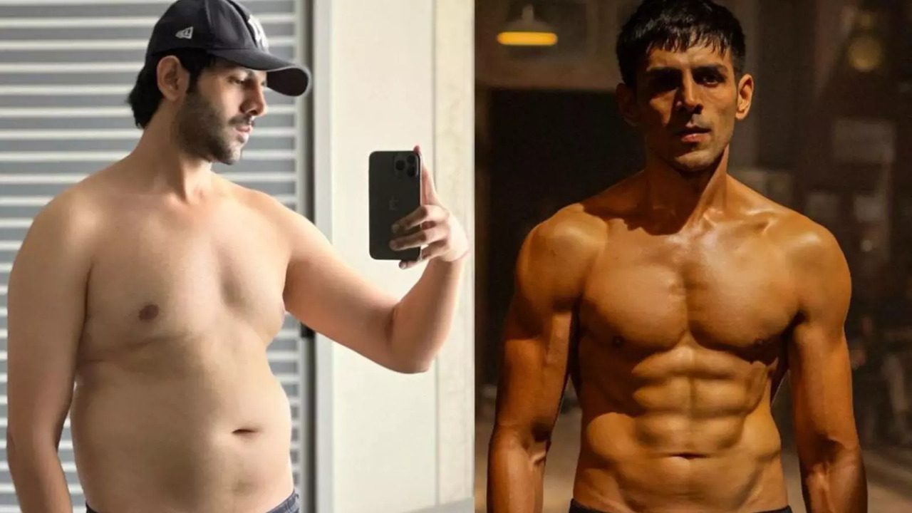 Kartik Aaryan Shares Chandu Champion's Transformation Pics, Reveals Reducing Body Fat From 39% To 7%