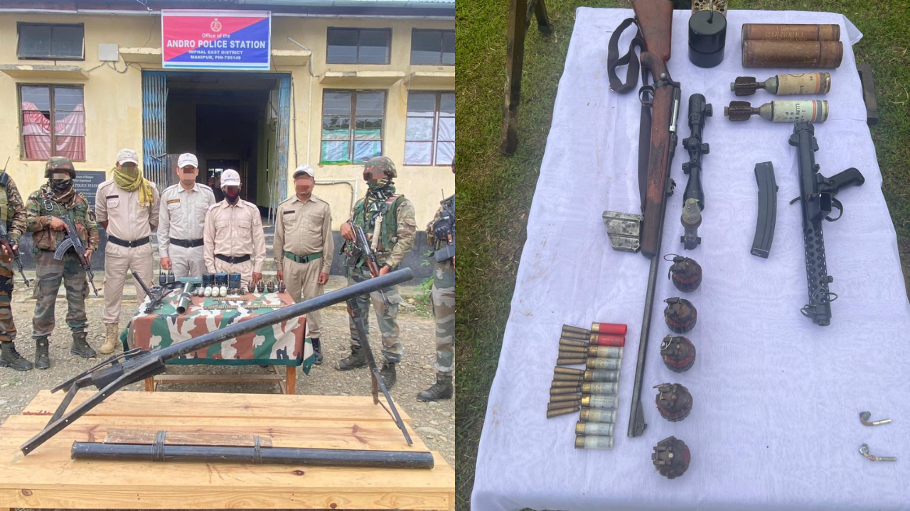 Arms, Explosives Recovered In Joint Operation In Manipur