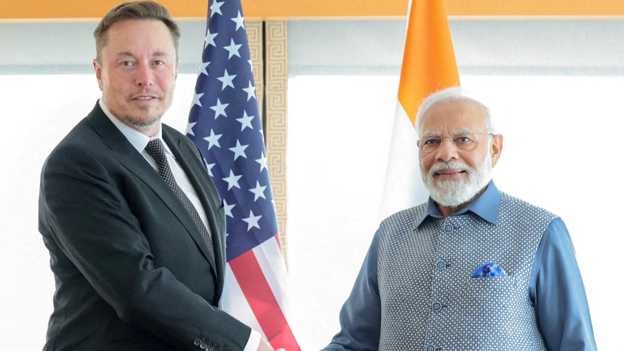 Elon Musk and Narendra Modi