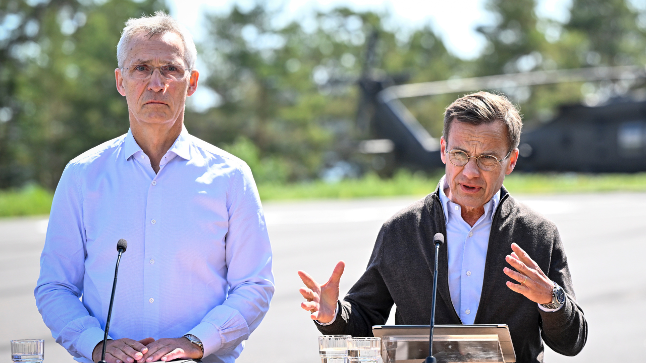 NATO Secretary General Jens Stoltenberg, Sweden's PM