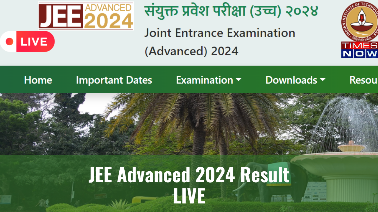 JEE Advanced 2024 Result Date Highlights: DECLARED IIT Madras JEE Advanced Results, Final Answer Keys OUT on jeeadv.ac.in, Ved Lahoti Tops IIT JEE, Complete List Here