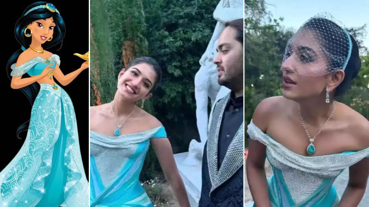 anant radhika 2nd pre-wedding photos radhika merchant's disney princess look goes viral