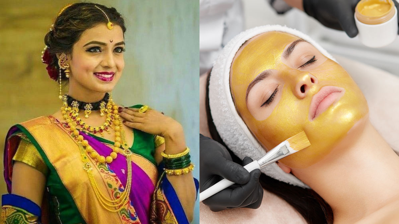 diy gold facial tips for get a newly married glow on face in auspicious  day of vat purnima