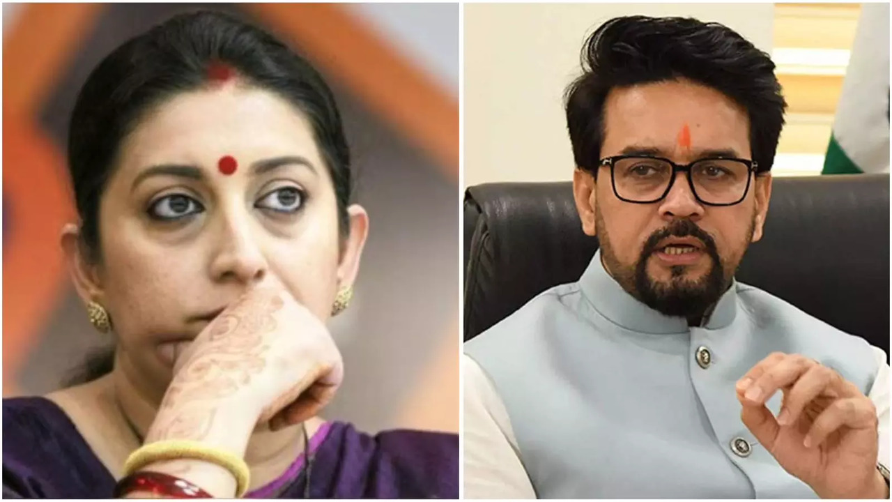 Smriti Irani and Anurag Thakur are likely to be dropped out of Modi 3.0 cabinet