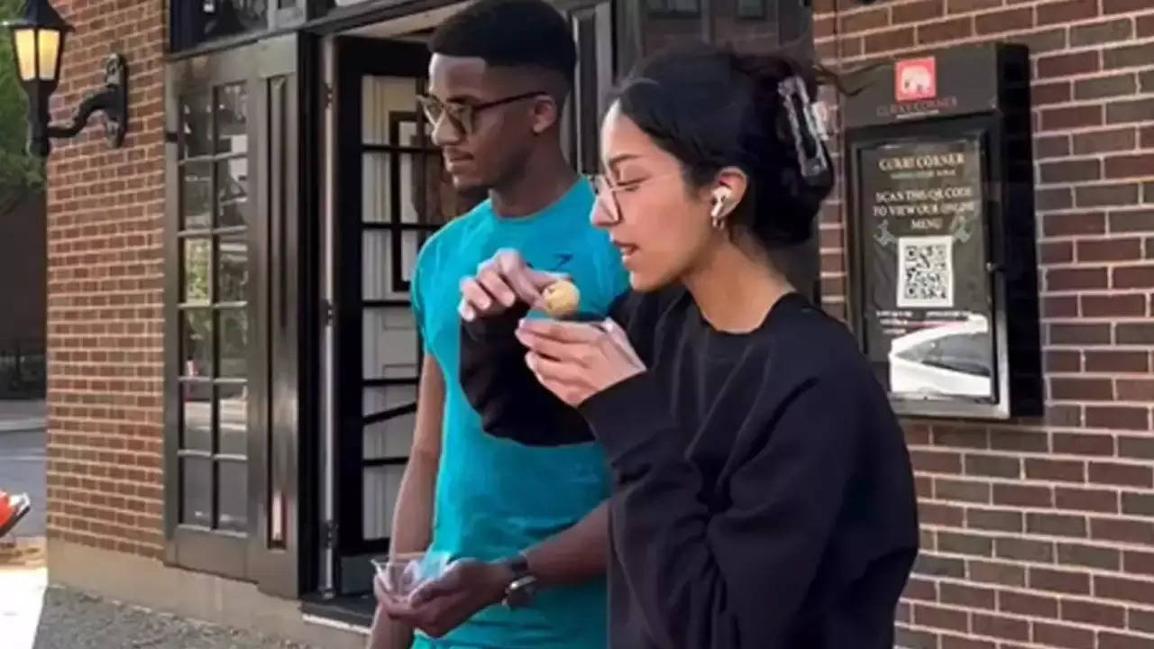 on streets of america us peoples enjoying pani puri  video goes viral