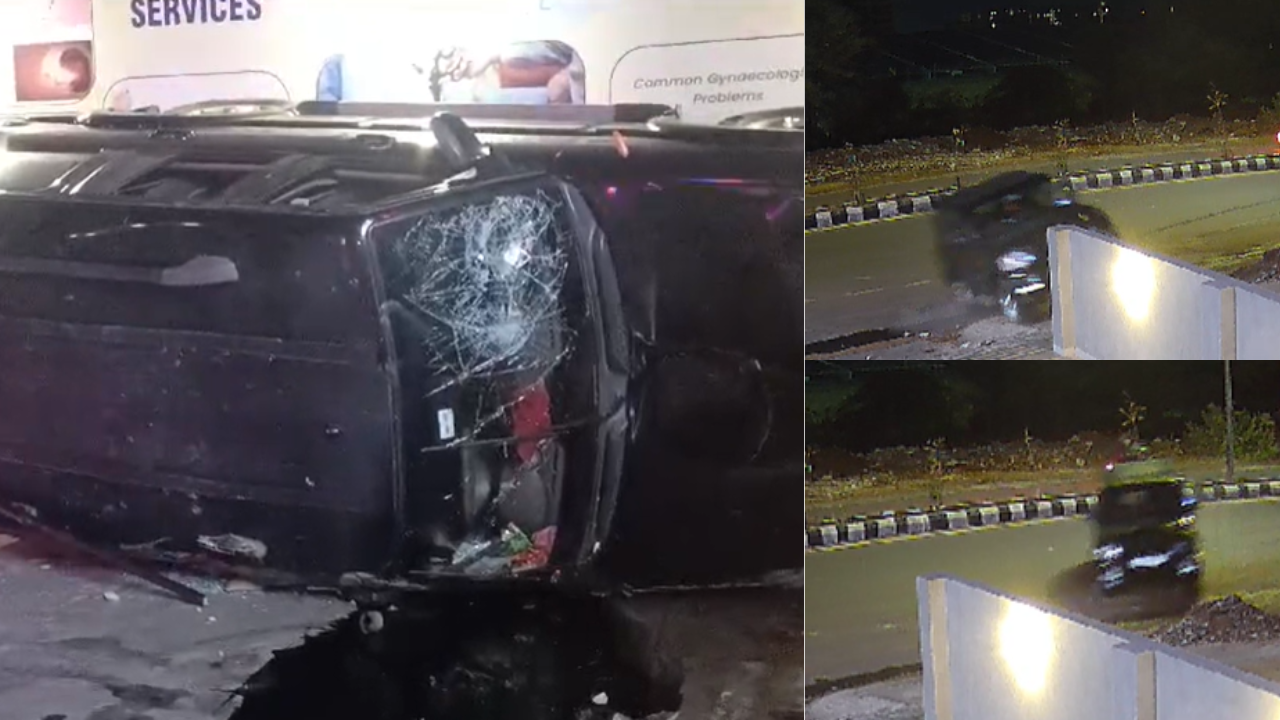 hit and run on cctv | woman dies after speeding suv rams into couple in vadodara, husband in icu