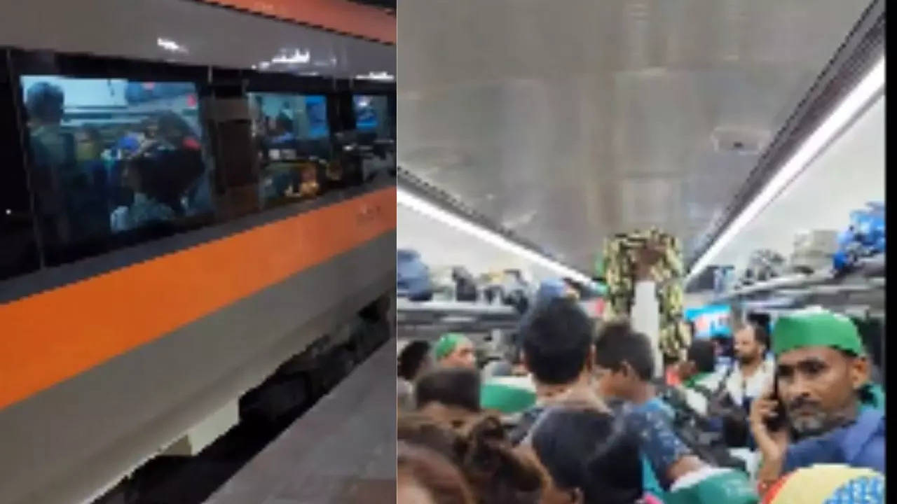 Viral Video Shows Overcrowded Vande Bharat Express, Sparks Passenger Concerns