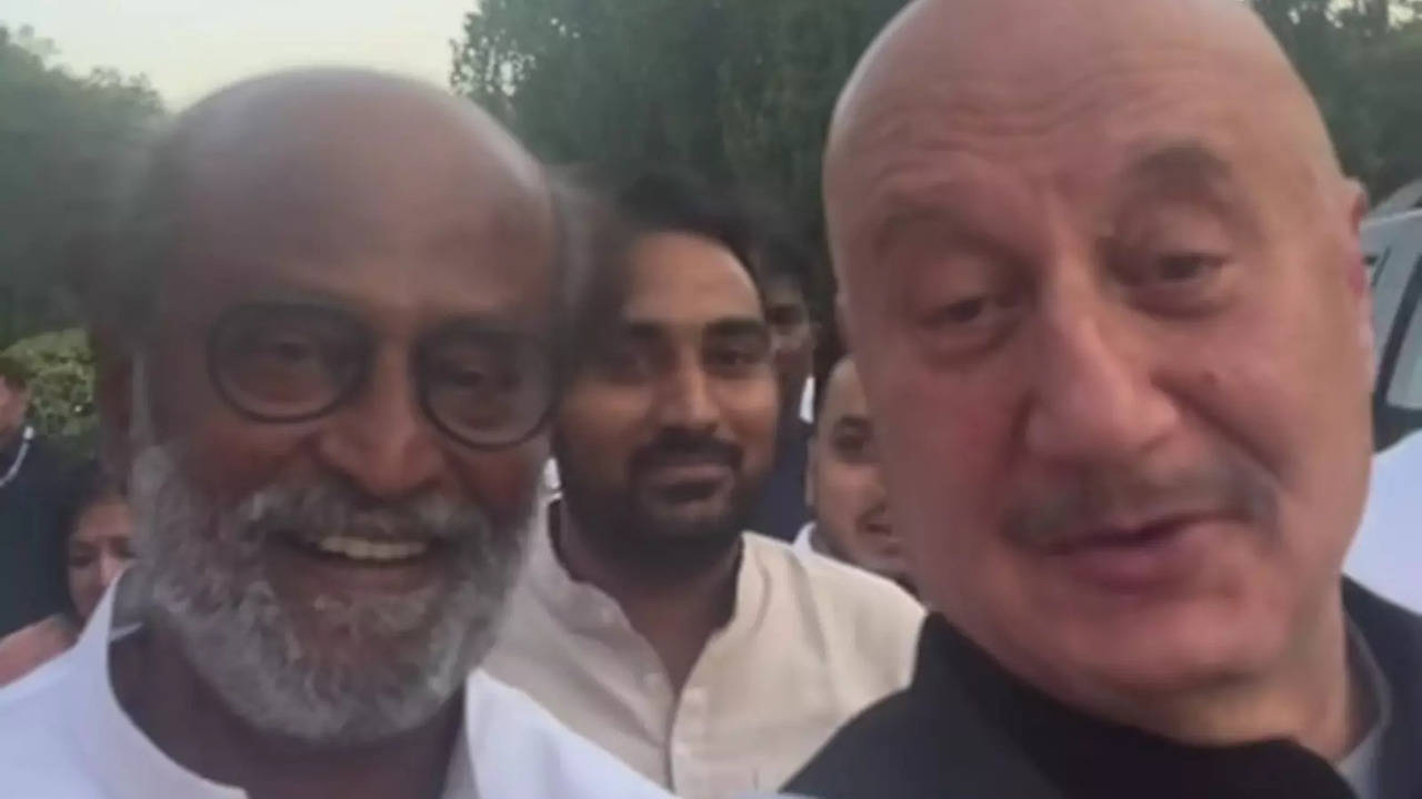 Rajinikanth and Anupam Kher