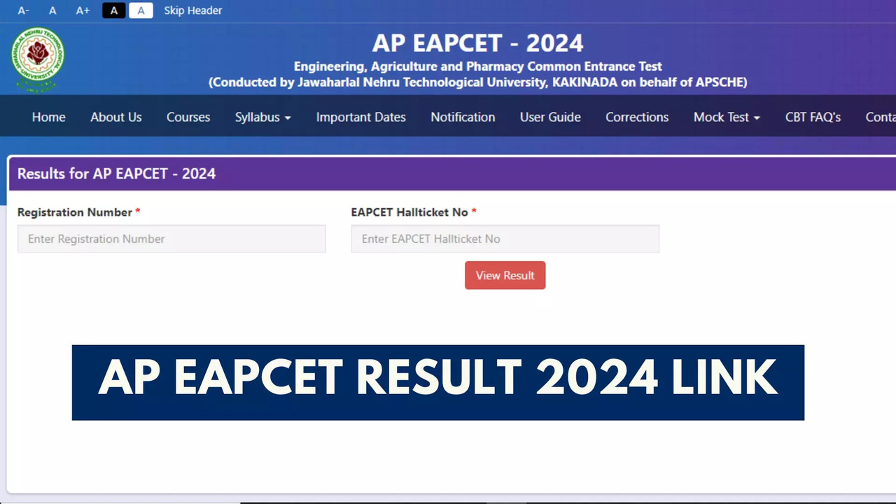 AP EAPCET Results 2024 Released on cets.apsche.ap.gov.in, Check Manabadi EAMCET Result Link Here