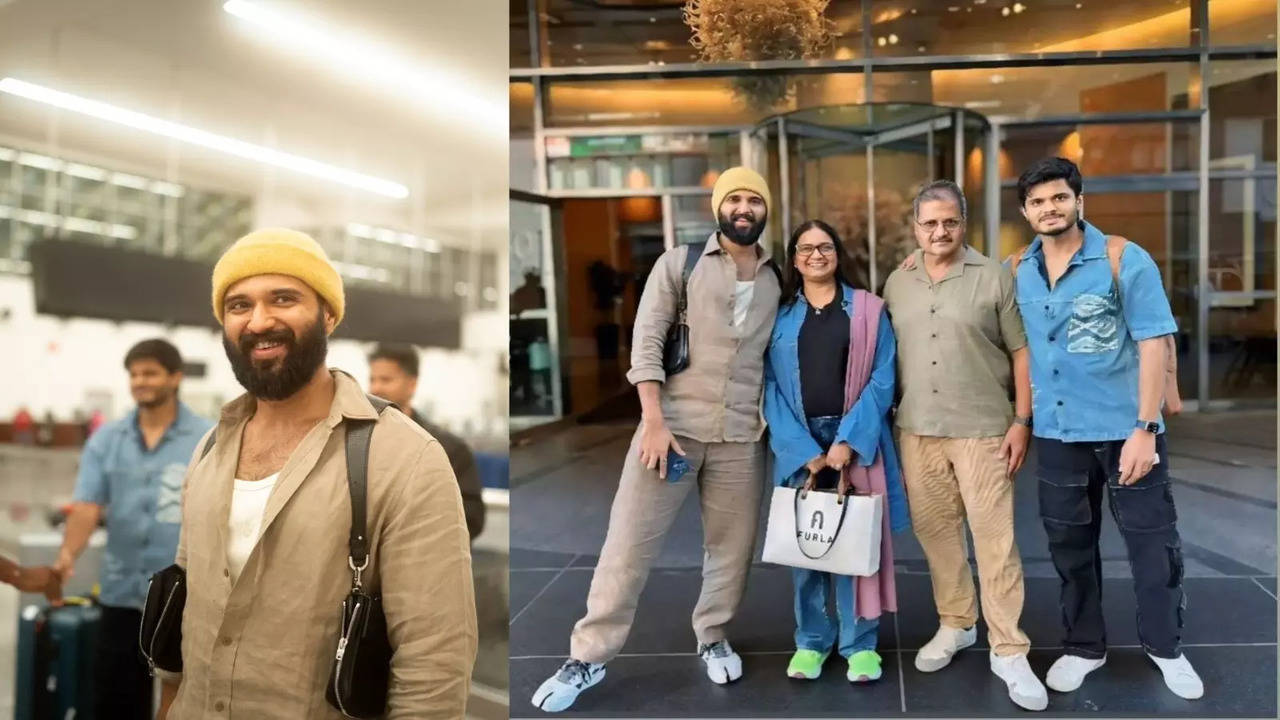 Vijay Deverakonda with his family during their US trip