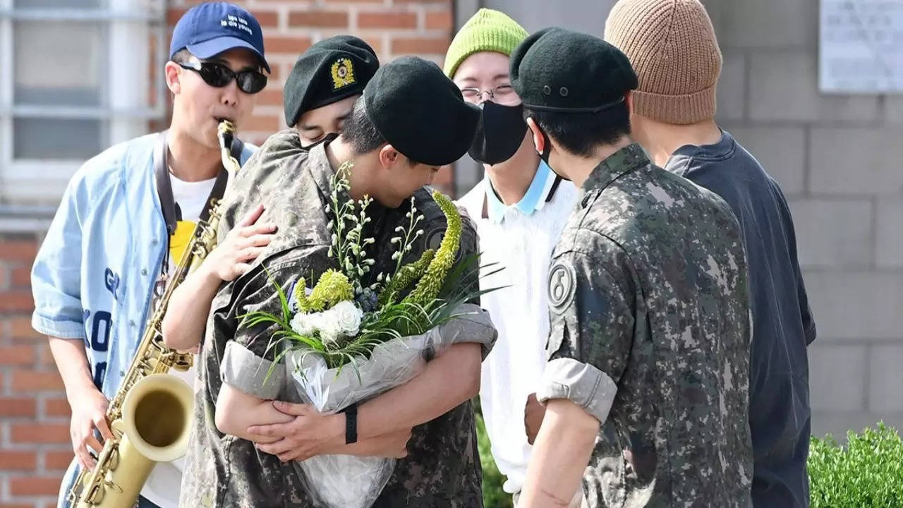 BTS' EPIC Reunion As Jin Gets Discharged From Military! RM's Saxophone Version Of Dynamite Melts Hearts