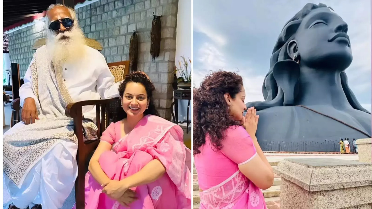 Kangana Ranaut Seeks Blessings Blessings From Sadhguru After Election Win, Calls Him Her 'Happy Place'